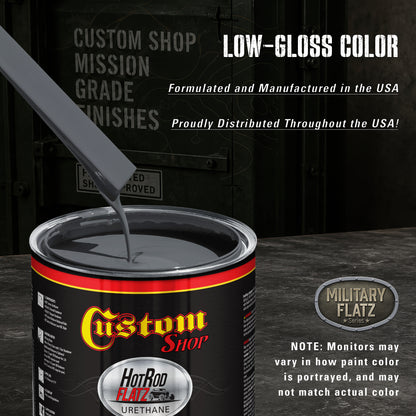 Military Flatz 595-25045 Insignia Blue - 2K Urethane Flat Automotive Paint - Gallon