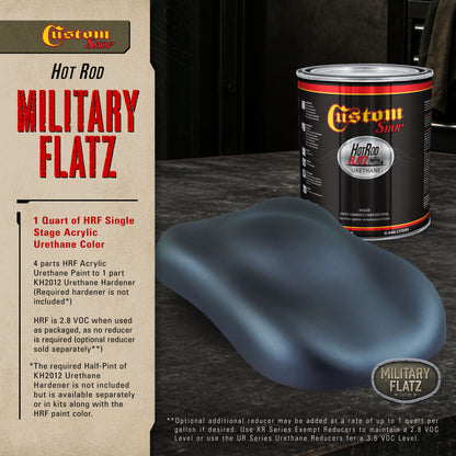 Military Flatz 595-25045 Insignia Blue - 2K Urethane Flat Automotive Paint - Quart
