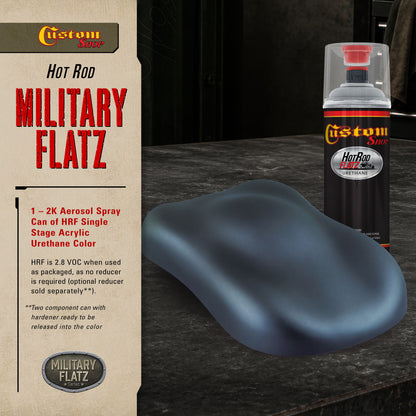 Military Flatz 595-25045 Insignia Blue - 2K Urethane Flat Automotive Paint - 2K Aerosol