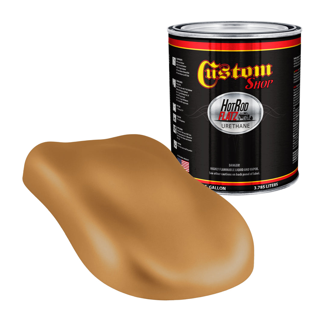 Military Flatz 595-30257 Earth Yellow - 2K Urethane Flat Automotive Paint - Gallon
