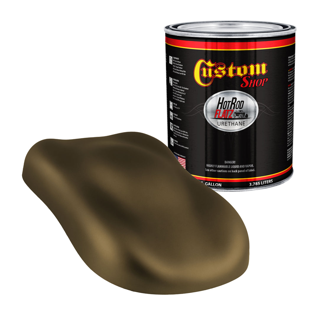 Military Flatz 595-33070 WWII Olive Drab - 2K Urethane Flat Automotive Paint - Gallon