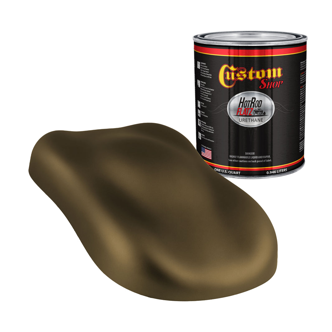Military Flatz 595-33070 WWII Olive Drab - 2K Urethane Flat Automotive Paint - Quart