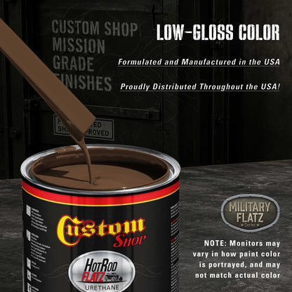 Military Flatz 595-33105 Field Drab - 2K Urethane Flat Automotive Paint - Gallon