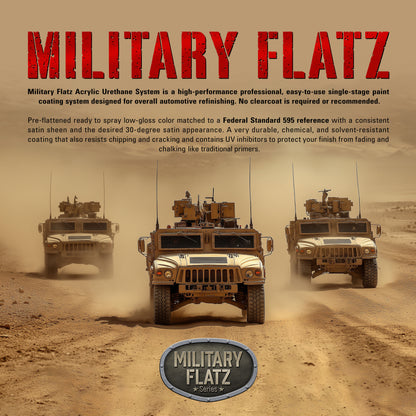 Military Flatz 595-33510 Sandstone - 2K Urethane Flat Automotive Paint - Gallon