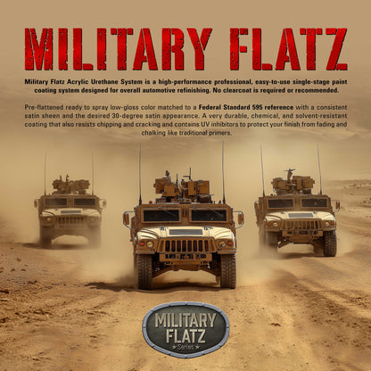 Military Flatz 595-34052 USMC Dark Olive - 2K Urethane Flat Automotive Paint - Gallon
