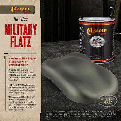 Military Flatz 595-34052 USMC Dark Olive - 2K Urethane Flat Automotive Paint - Quart