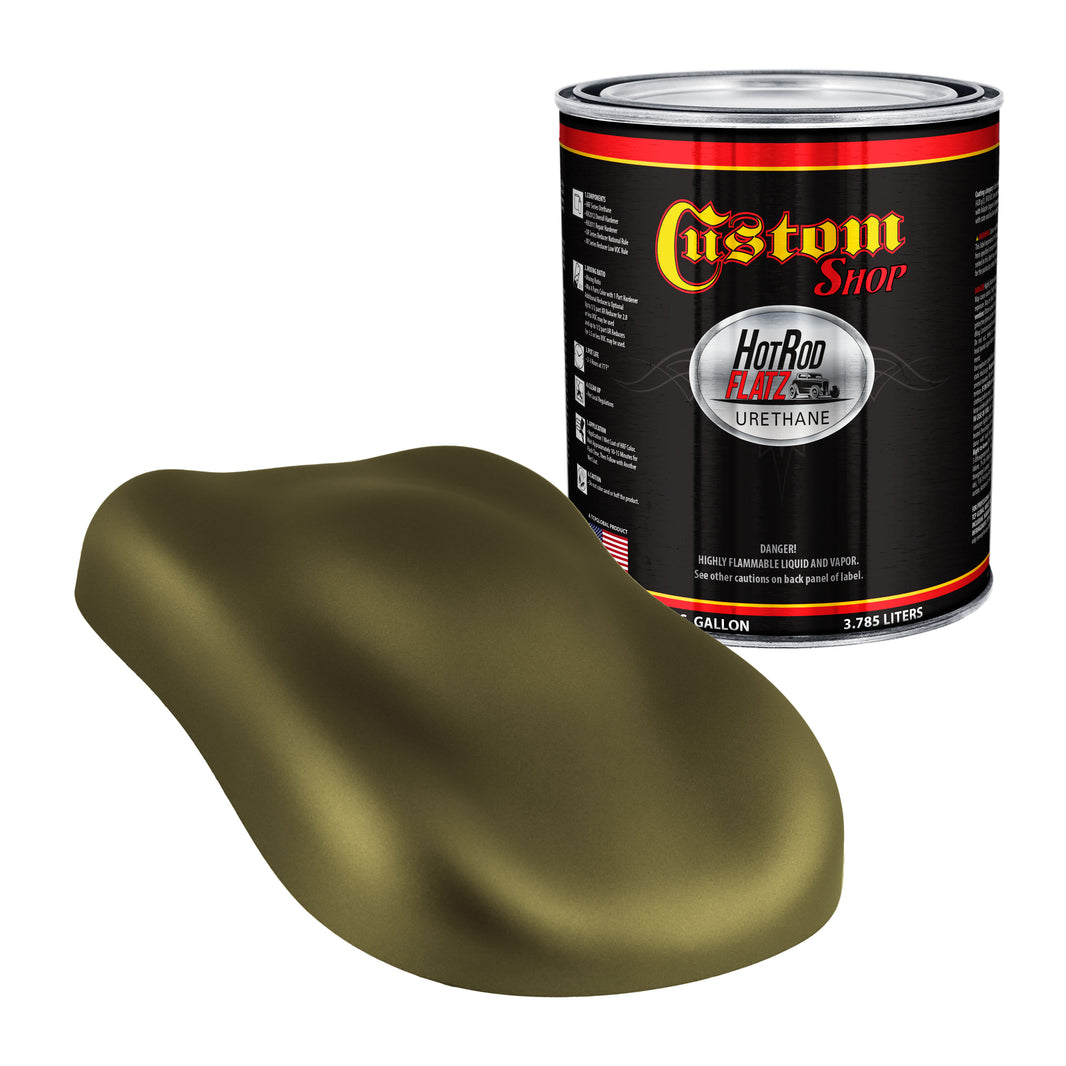 Military Flatz 595-34089 Olive Green - 2K Urethane Flat Automotive Paint - Gallon