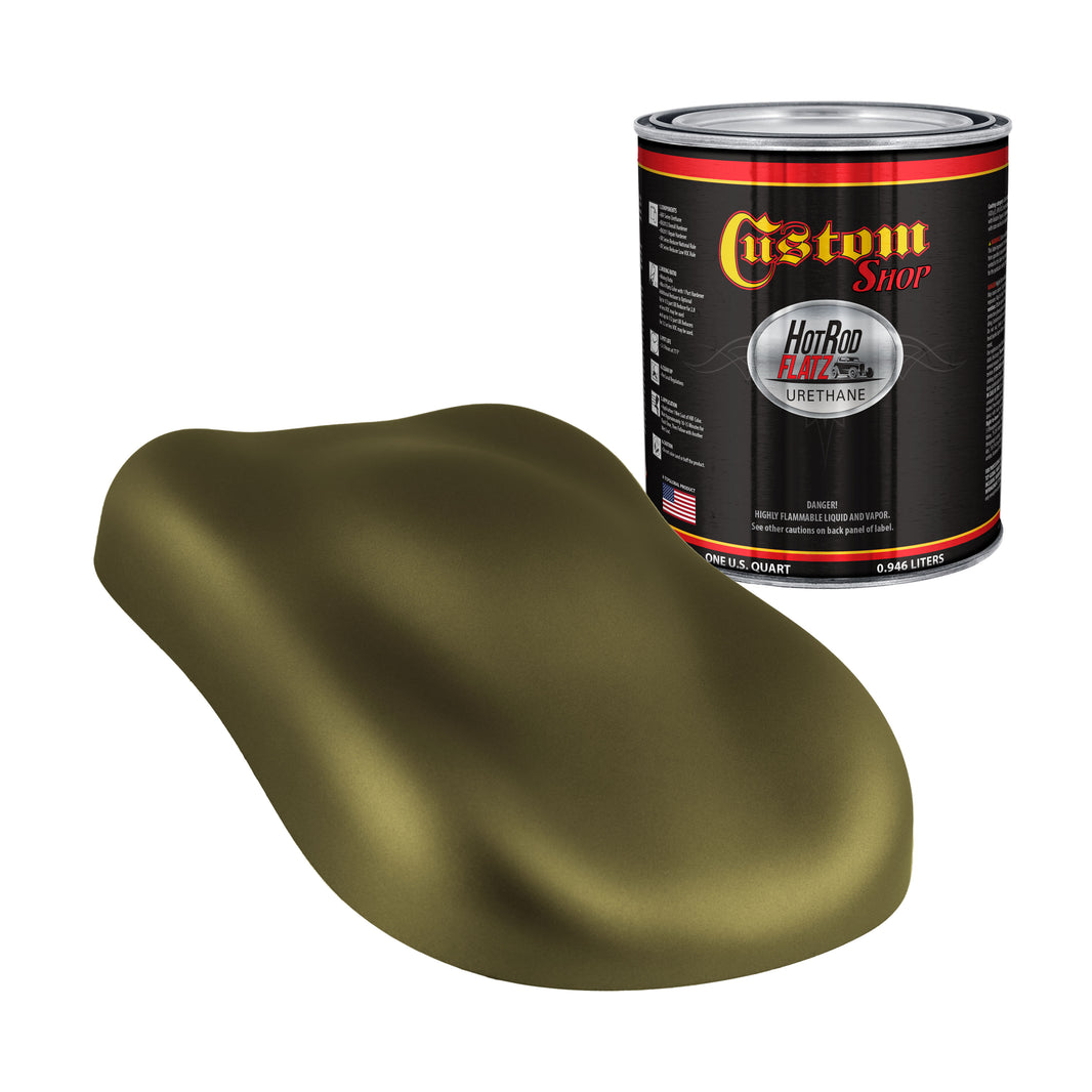 Military Flatz 595-34089 Olive Green - 2K Urethane Flat Automotive Paint - Quart