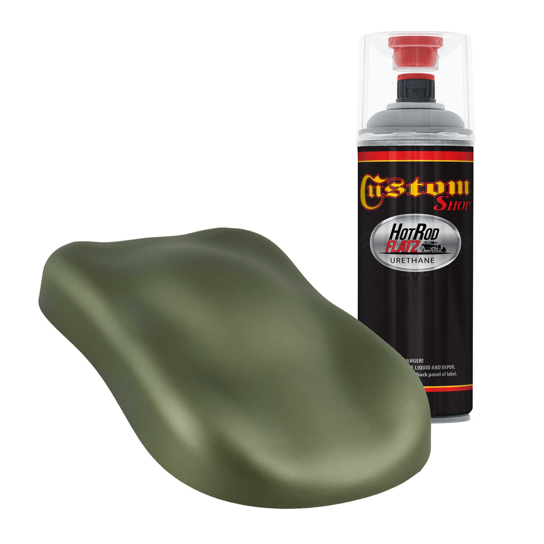 Military Flatz 595-34094 Olive Drab - 2K Urethane Flat Automotive Paint - 2K Aerosol