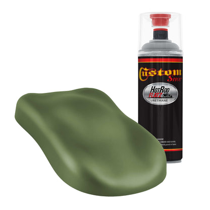 Military Flatz 595-34128 Woodland Green - 2K Urethane Flat Automotive Paint - 2K Aerosol