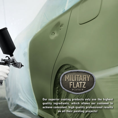 Military Flatz 595-34128 Woodland Green - 2K Urethane Flat Automotive Paint - 2K Aerosol