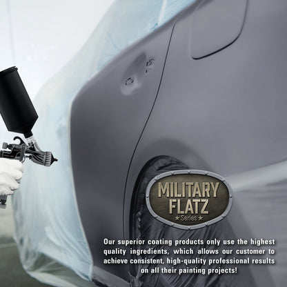 Military Flatz 595-36118 Battleship Gray - 2K Urethane Flat Automotive Paint - 2K Aerosol