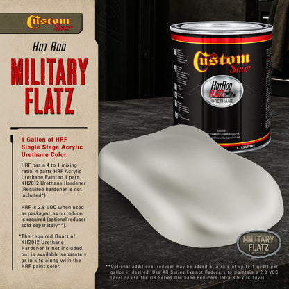 Military Flatz 595-36270 Haze Gray - 2K Urethane Flat Automotive Paint - Gallon