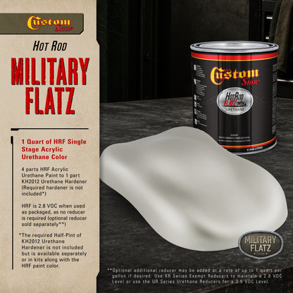 Military Flatz 595-36270 Haze Gray - 2K Urethane Flat Automotive Paint - Quart