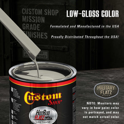 Military Flatz 595-36270 Haze Gray - 2K Urethane Flat Automotive Paint - Quart