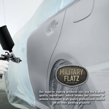 Military Flatz 595-36300 Aircraft Gray - 2K Urethane Flat Automotive Paint - Quart
