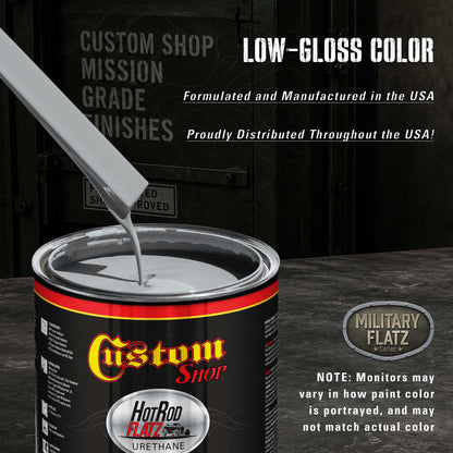 Military Flatz 595-36473 Air Force Gray - 2K Urethane Flat Automotive Paint - 2K Aerosol