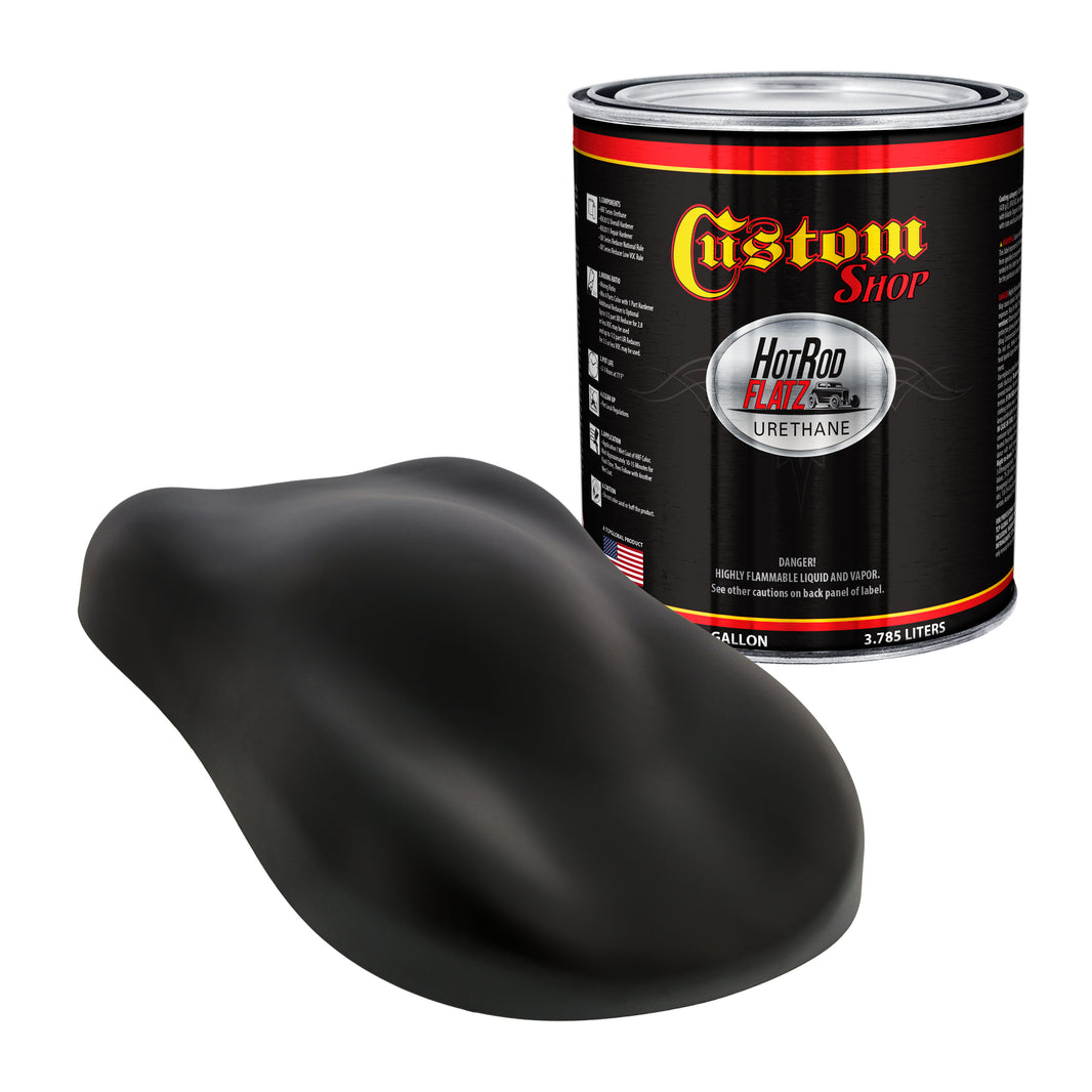 Military Flatz 595-37030 Black - 2K Urethane Flat Automotive Paint - Gallon