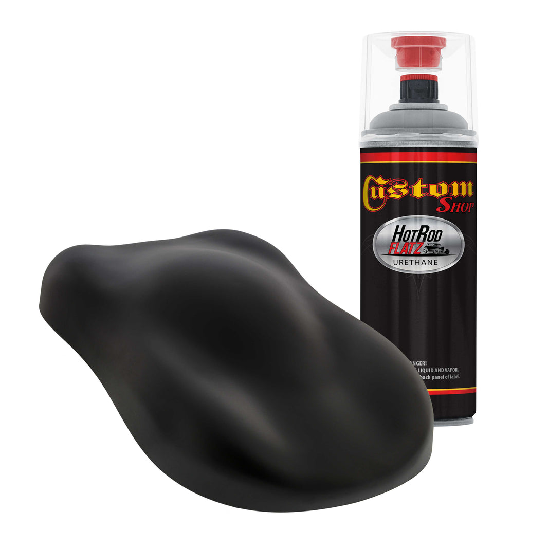 Military Flatz 595-37030 Black - 2K Urethane Flat Automotive Paint - 2K Aerosol