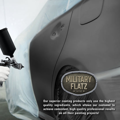 Military Flatz 595-37031 Camo Smoke Black - 2K Urethane Flat Automotive Paint - Gallon