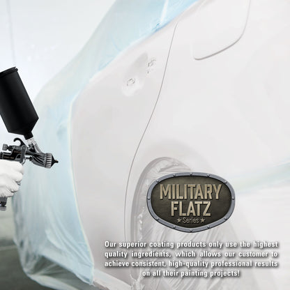 Military Flatz 595-37925 White - 2K Urethane Flat Automotive Paint - 2K Aerosol