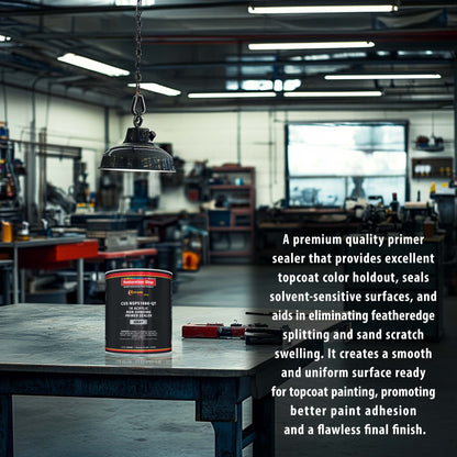 Premium 1K Acrylic Non-Sanding Primer Sealer Paint, Color Gray, 1 Quart - Fast Drying, Ready-To-Spray, Apply Over Automotive Primer Surfacers, Sanded