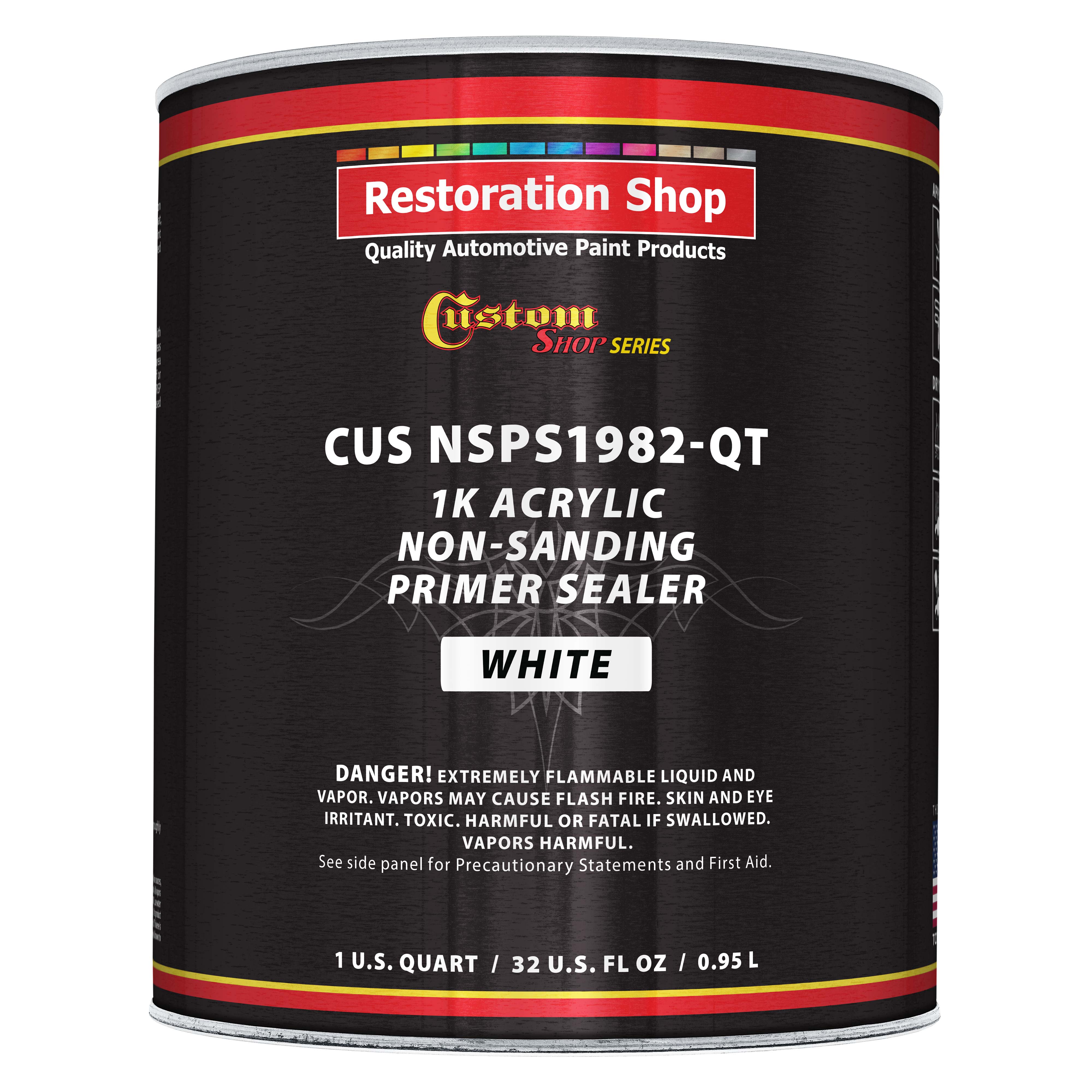 Premium 1K Acrylic Non-Sanding Primer Sealer Paint, Color White, 1
