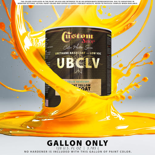 Custom Shop SBC Solid Basecoat - Bright Yellow Basecoat- Gallon
