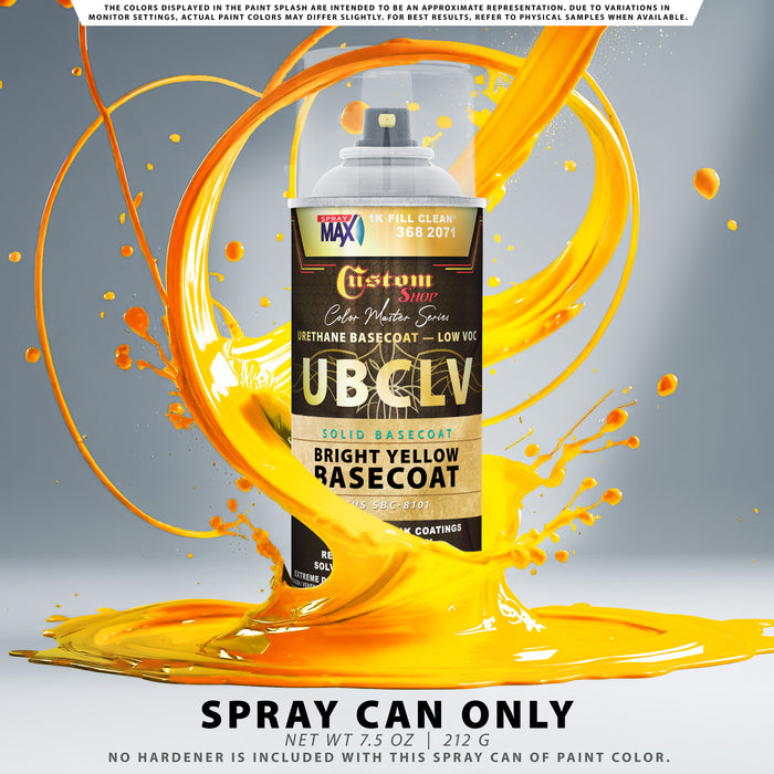 Custom Shop SBC Solid Basecoat - Bright Yellow Basecoat- Spray Can