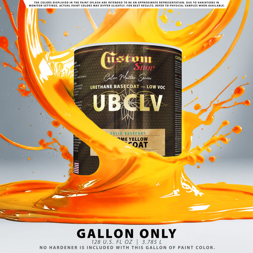 Custom Shop SBC Solid Basecoat - Chrome Yellow Basecoat- Gallon