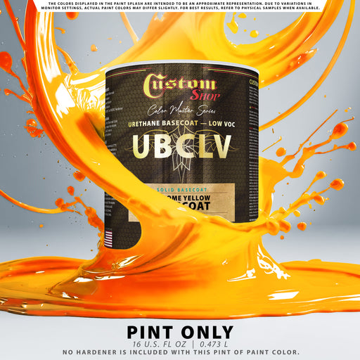 Custom Shop SBC Solid Basecoat - Chrome Yellow Basecoat- Pint