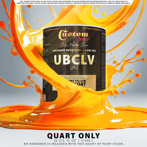 Custom Shop SBC Solid Basecoat - Chrome Yellow Basecoat- Quart