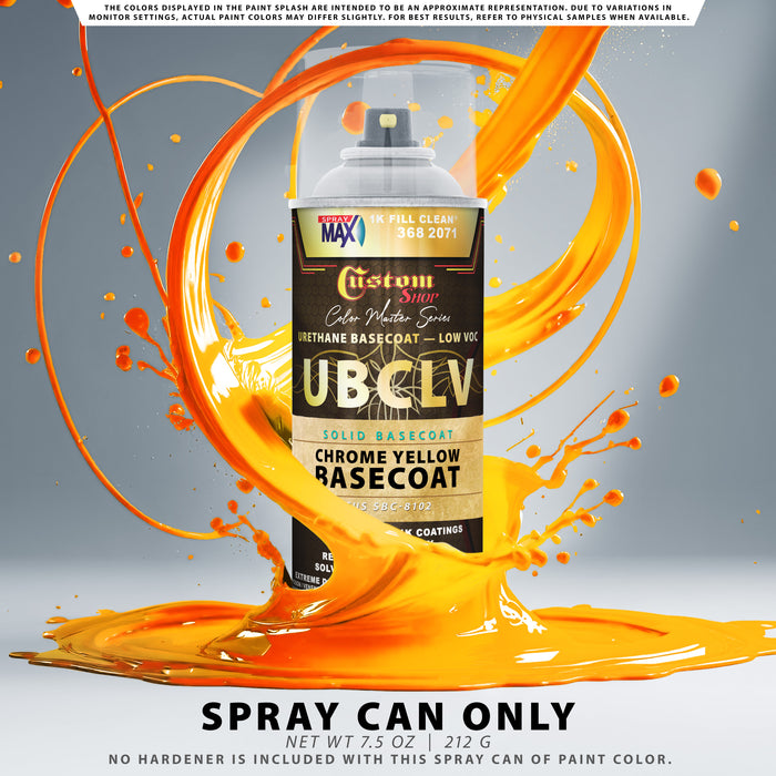 Custom Shop SBC Solid Basecoat - Chrome Yellow Basecoat- Spray Can