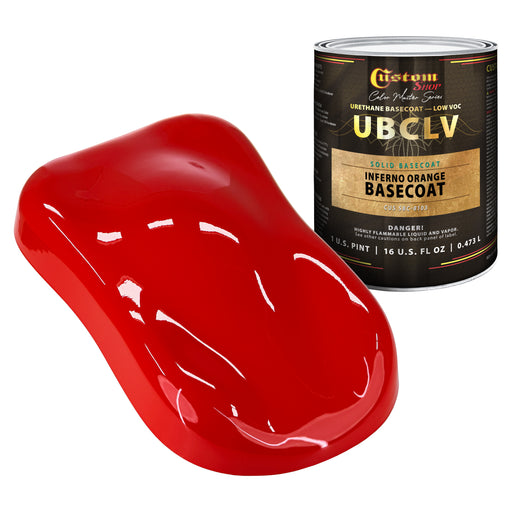 Custom Shop SBC Solid Basecoat - Inferno Orange Basecoat- Pint