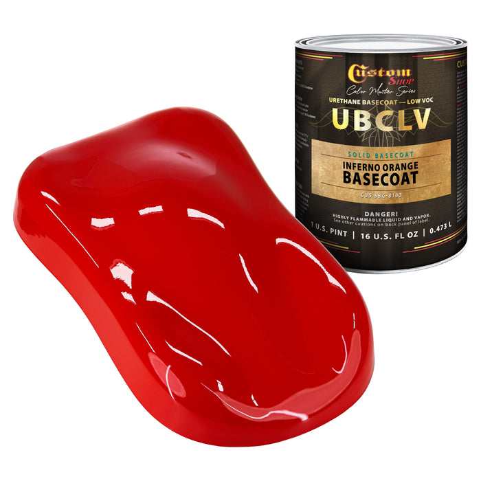 Custom Shop SBC Solid Basecoat - Inferno Orange Basecoat- Pint