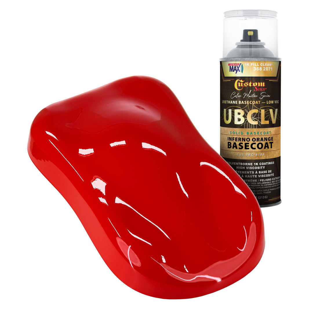 SBC Solid Basecoat - Inferno Orange Basecoat- Spray Can