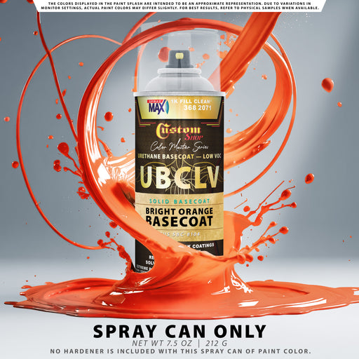 Custom Shop SBC Solid Basecoat - Bright Orange Basecoat- Spray Can