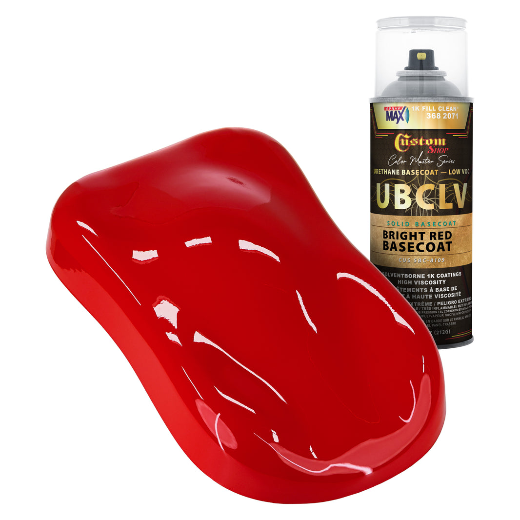 SBC Solid Basecoat - Bright Red Basecoat- Spray Can