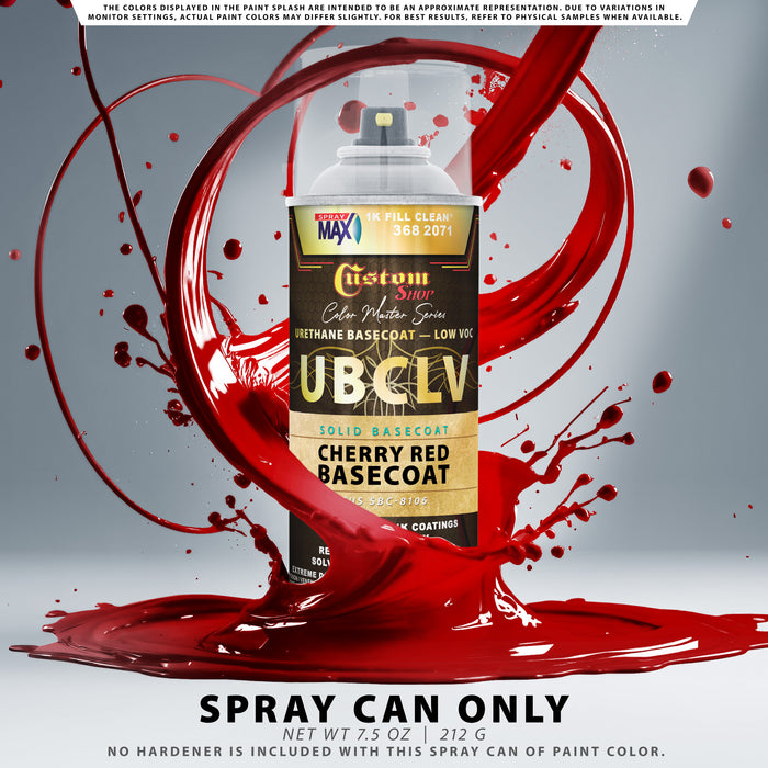 Custom Shop SBC Solid Basecoat - Cherry Red Basecoat- Spray Can