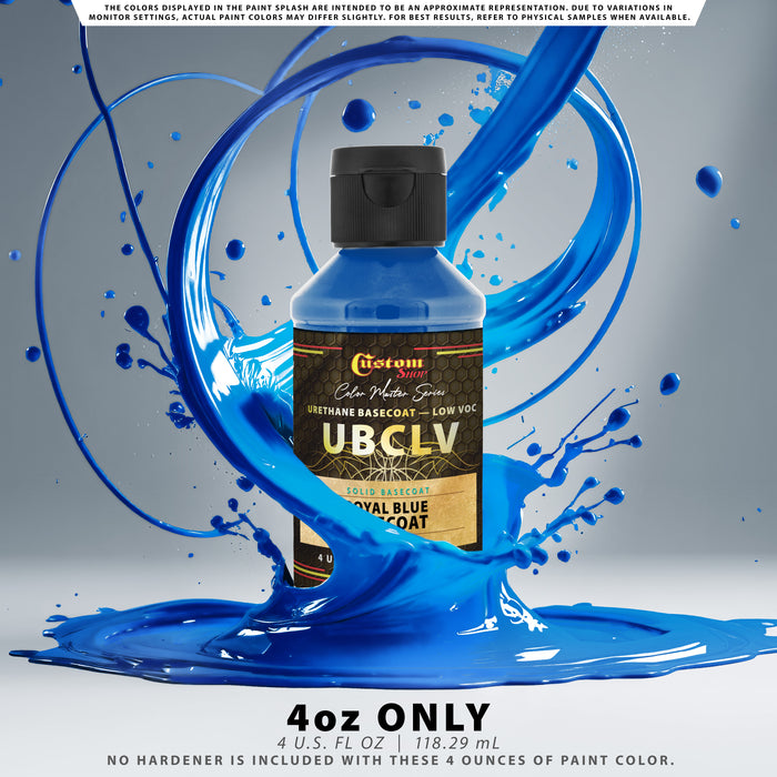 Custom Shop SBC Solid Basecoat - Royal Blue Basecoat - 4-Ounce Ready to Spray Bottle