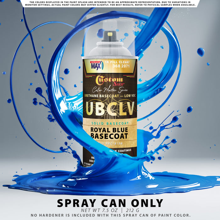 Custom Shop SBC Solid Basecoat - Royal Blue Basecoat- Spray Can