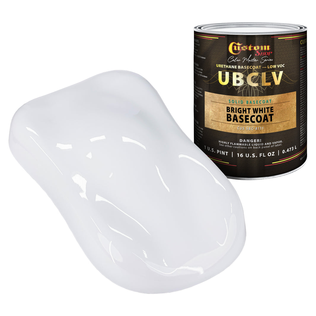 SBC Solid Basecoat - Bright White Basecoat- Pint