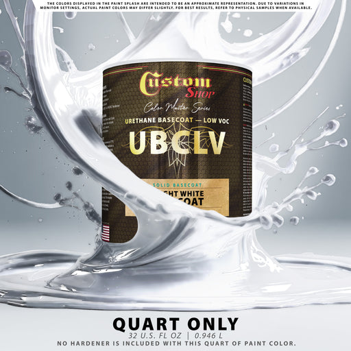 Custom Shop SBC Solid Basecoat - Bright White Basecoat- Quart