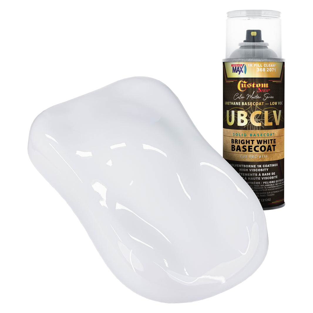 SBC Solid Basecoat - Bright White Basecoat- Spray Can