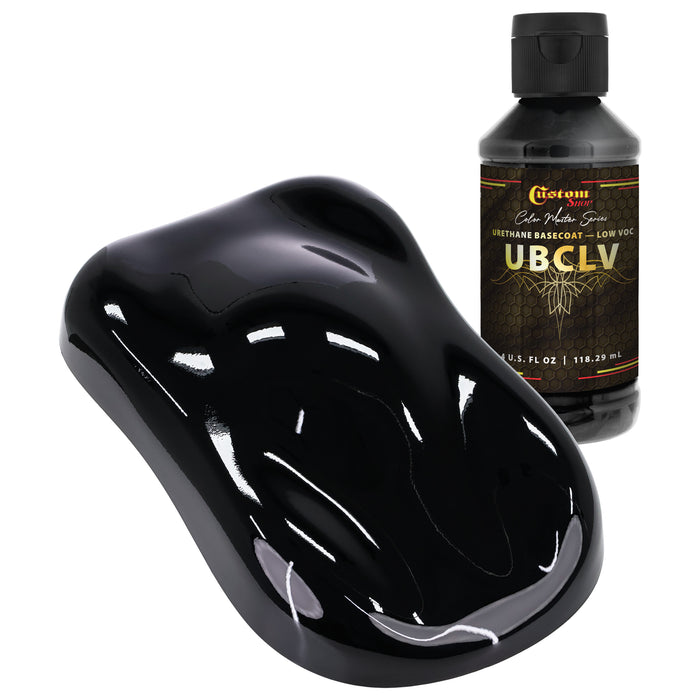 Custom Shop SBC Solid Basecoat - Jet Black Basecoat - 4-Ounce Ready to Spray Bottle