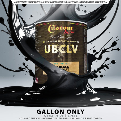 Custom Shop SBC Solid Basecoat - Jet Black Basecoat- Gallon