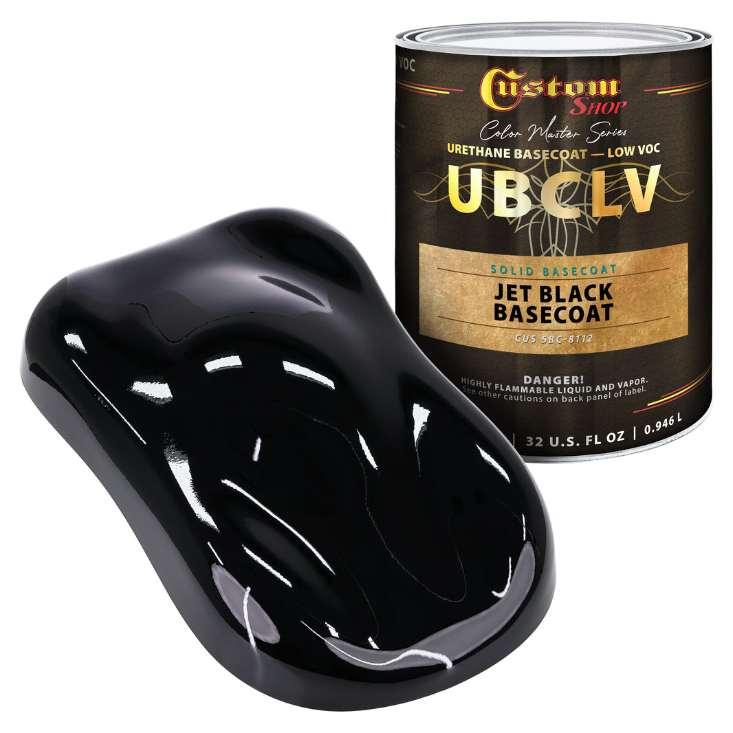 SBC Solid Basecoat - Jet Black Basecoat- Quart