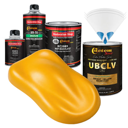 SBC Solid Basecoat - Bright Yellow Basecoat- Quart Matte Kit