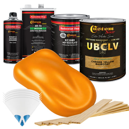 SBC Solid Basecoat - Chrome Yellow Basecoat- Gallon Matte Kit