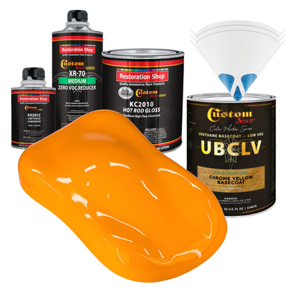SBC Solid Basecoat - Chrome Yellow Basecoat- Quart Gloss Kit